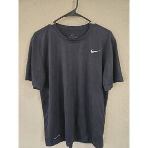 Nike Dri-FIT Men's Short Sleeve NIKE TEE Shirt, Black, Size Large